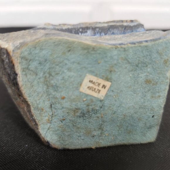 Vintage Blue Agate Stone Bookends by Brazil Gems - Picture 9 of 9